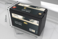 FORSTER 180Ah 12.8V Lithium LiFePO4 Premium Battery 200A-BMS-2.1 2304Wh IP67