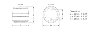 Hella 2SM NaviLED 360 Vollkreis-Navigationslaterne schwarz