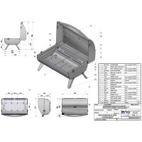 Eno NOMAD BBQ Ψησταριά Κάρβουνου