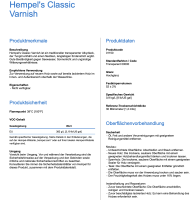 Hempel´s Classic Varnish 0,75l