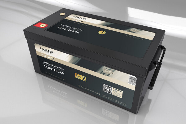 FORSTER 480Ah 12,8V Lithium LiFePO4 Premium Μπαταρία 300A-BMS-2.1 6144Wh IP67