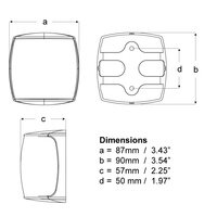 Hella NaviLED PRO Φανός Δεξιάς Πλευράς, λευκό περίβλημα, PMMA, 2SM, BSH