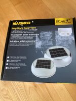 Marinco Solarlüfter Day and Night 100MM = 4" Edelstahl, B-Ware unbenutzt