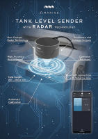 SIMARINE STR1 Radar Tanksensor, analog & Bluetooth