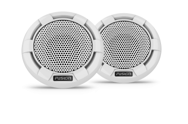 Fusion SG-F883W - 8,8 ιντσών ομοαξονικό ηχείο θαλάσσης, λευκό, κλασική γρίλια, 280 Watt (ζεύγος)