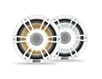 Fusion SG-F883W - 8,8 ιντσών ομοαξονικό ηχείο θαλάσσης, λευκό, κλασική γρίλια, 280 Watt (ζεύγος)