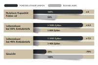 FORSTER 50Ah 25,6V LiFePO4 Lithium Batterie | 50A-BMS | Smart Bluetooth